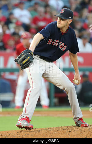 Anaheim, California, USA. 21 luglio 2017: Boston Red Sox a partire lanciatore Chris vendita (41) rende l'inizio dei Red Sox nel gioco tra Boston Red Sox e Los Angeles gli angeli di Anaheim, Angel Stadium di Anaheim, CA, fotografo: Pietro Joneleit Credito: Cal Sport Media/Alamy Live News Foto Stock