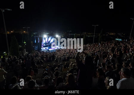 Cartagena, Spagna. 21 Luglio, 2017. Il British gruppo musicale UB40 durante le loro performance presso La Mar de Musicas Festival. Credito: ABEL F. ROS/Alamy Live News Foto Stock