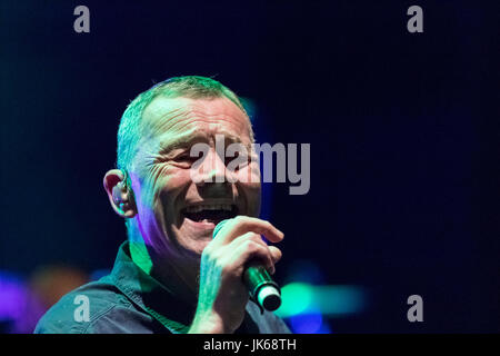 Cartagena, Spagna. 21 Luglio, 2017. Il British gruppo musicale UB40 durante le loro performance presso La Mar de Musicas Festival. Credito: ABEL F. ROS/Alamy Live News Foto Stock