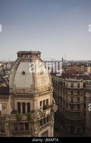 L'Italia, Lombardia, Milano, vista aerea di Piazza Missori Foto Stock