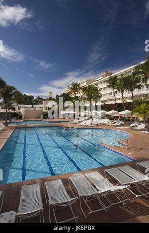 Puerto Rico, East Coast, Fajardo, El Conquistador Hotel Resort, piscina Foto Stock