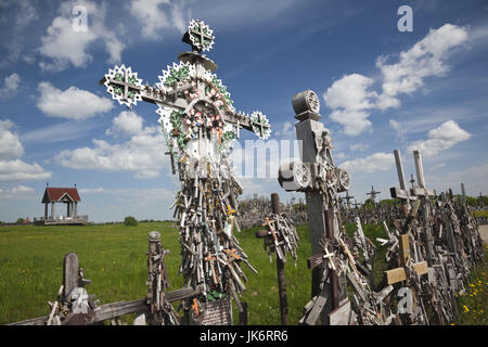 La lituania, Centrale della Lituania, Siauliai, la Collina delle Croci, religioso pellegrinaggio Foto Stock