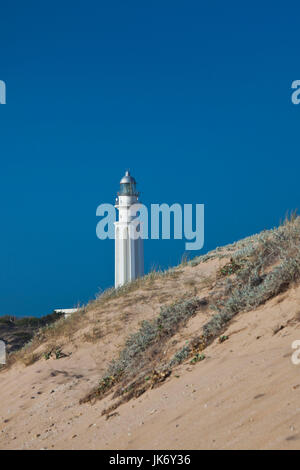 Spagna, Andalusia la regione, la provincia di Cadiz Cadice, Los Canos de Meca, Cabo Trafalgar faro Foto Stock