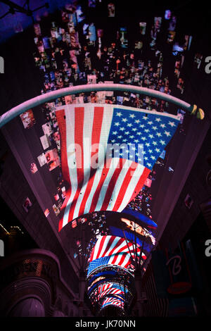 Stati Uniti d'America, Nevada, Las Vegas, Downtown, Fremont Street Experience, spettacolo di suoni e luci Foto Stock