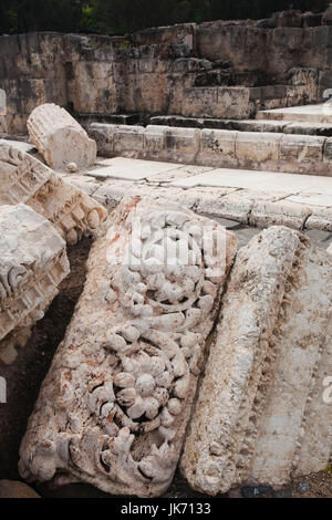 Israele, la Galilea, Beit She-un, Beit She-An National Park, di epoca romana rovine Foto Stock