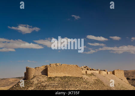 Giordania, Kings Highway, Shobak, le rovine del castello di Shobak, costruito nel 1115 Annuncio dal crociato re Baldwin I Foto Stock