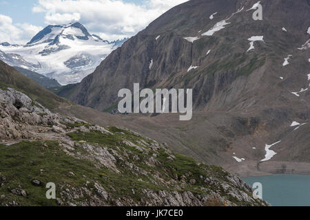 Griespass vecchio modo attraverso le Alpi il cantone Vallese Foto Stock