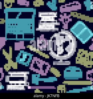 Si torna a scuola senza giunture disegno vettoriale. Buona per tessuto tessile design, la carta di avvolgimento e sito web sfondi. Illustrazione Vettoriale. Illustrazione Vettoriale