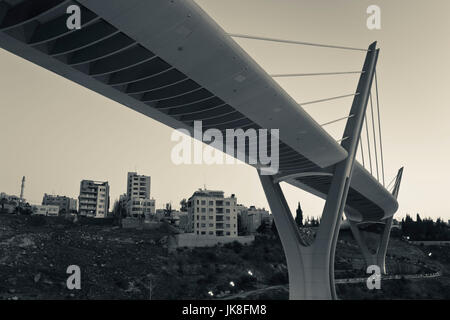 Giordania, ad Amman Amman ponte di sospensione, alba Foto Stock