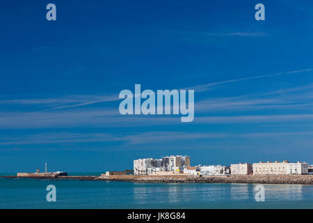 Spagna, Andalusia la regione, la provincia di Cadiz Cadice Cadiz, Castillo de San Sebastian Foto Stock