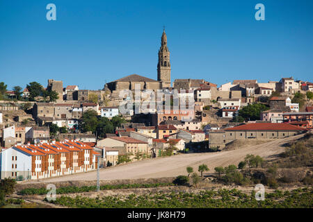 In Spagna, La Rioja regione, La Rioja Provincia, Briones, vista città Foto Stock