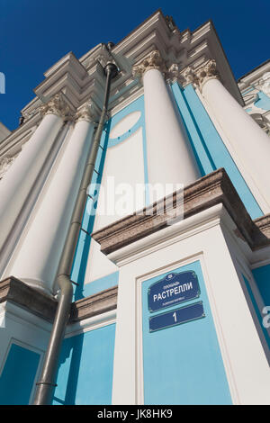 La Russia, San Pietroburgo, Smolny, Smolny cattedrale Foto Stock