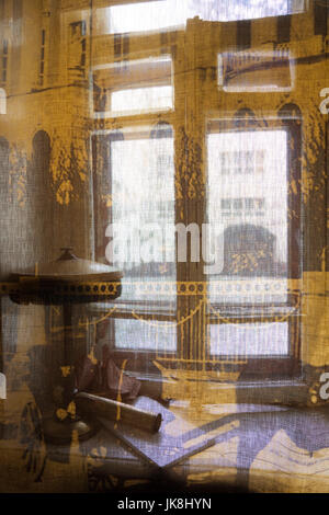 Russia, Mosca Oblast, Mosca, Viale Tverskoi-zona, Bulgakov House Museum, ex casa dello scrittore Michail Bulgakov, interno Foto Stock