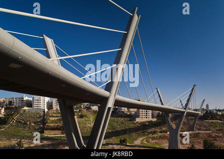 Giordania, ad Amman Amman ponte di sospensione, mattina Foto Stock