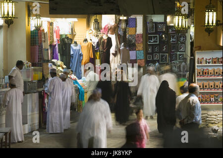 In Oman Maskat, Mutrah, Souk, Abend, Bewegungsunschärfe, Foto Stock