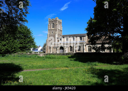 Santa Maria Maddalena chiesa parrocchiale, Hilton village, Cambridgeshire, East Anglia, England, Regno Unito Foto Stock