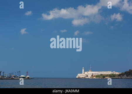 Cuba, La Habana, Castillo de los Tres Santos Reyes del Morro castle Foto Stock