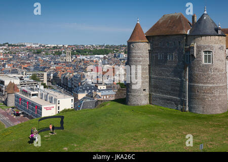 Francia, regione della Normandia, dipartimento Seine-Maritime, Dieppe, Dieppe Chateau Musee, città museo del castello Foto Stock