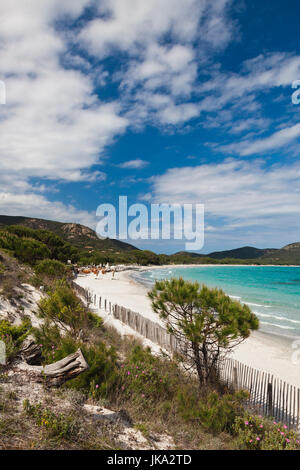 Francia, Corsica, Corse-du-Sud Dipartimento, Corsica Costa Sud Regione, Porto Vecchio-zona, Plage de la spiaggia di Palombaggia Foto Stock