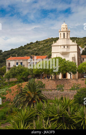 Francia, Corsica, Corse-du-Sud Dipartimento, Corsica Costa Occidentale Regione Cargese, Eglise Catholique de rito Grec, chiesa greca, esterna Foto Stock