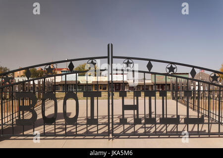 Stati Uniti d'America, Kansas, Dodge City, Boot Hill Museum, segno Foto Stock