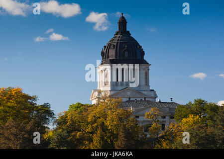 Stati Uniti d'America, Sud Dakota, Pierre, South Dakota State Capitol, esterna Foto Stock