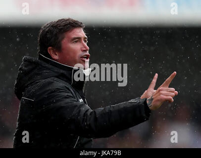 Crawley Town Manager Harry Kewell durante la pre-stagione amichevole a Checkatrade.com Stadium, Crawley. Foto Stock