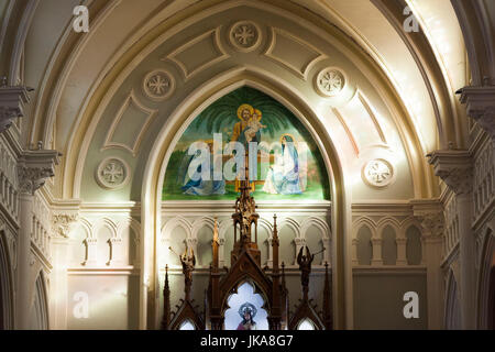 Il Cile, Antofagasta, Plaza Colon, Iglesia Catedral San Jose, interno Foto Stock