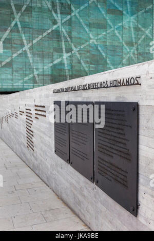 Il Cile, Santiago, Museo de la Memoria y los Derechos Humanos, diritti umani museum, esterna Foto Stock