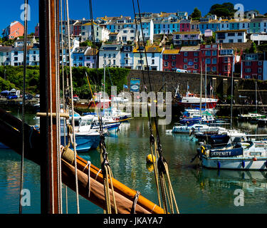 GB - DEVON: Brixham Harbour View Foto Stock