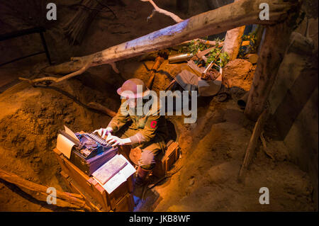 Stati Uniti d'America, Virginia, Triangolo, Museo Nazionale del Marine Corps, WW1-ser battlefield diorama Foto Stock