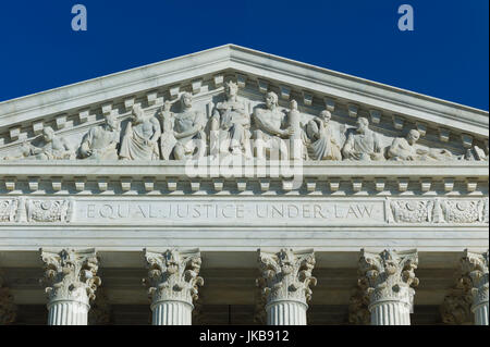 Stati Uniti d'America, Washington DC, Corte Suprema, esterna Foto Stock