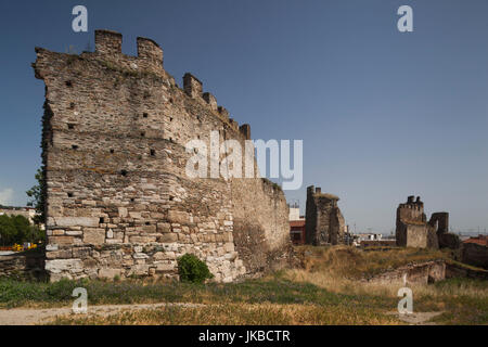 La Grecia e la Macedonia centrale regione di Salonicco, Città Alta, antichi bastioni della città Foto Stock