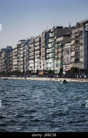 La Grecia e la Macedonia centrale regione di Salonicco, waterfront edifici Foto Stock