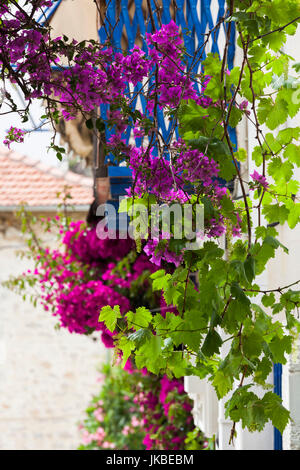 La Grecia, Regione di Tessaglia, Trikeri, Pelion Peninsula, costruzione di dettaglio Foto Stock