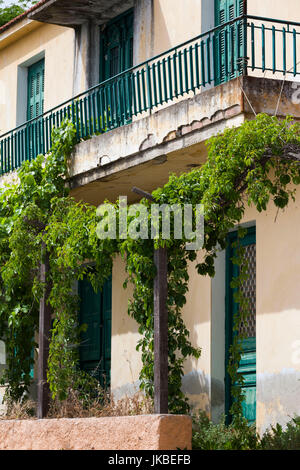 La Grecia, Regione di Tessaglia, Milies, Pelion Peninsula, costruzione di dettaglio Foto Stock