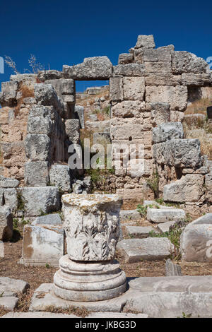 La Grecia, la regione Peloponneso, Corinto, antica Corinto, dettaglio Foto Stock