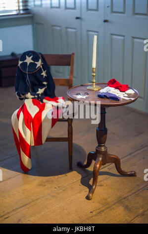 Stati Uniti d'America, Pennsylvania, Philadelphia, Betsy Ross House, interno Foto Stock