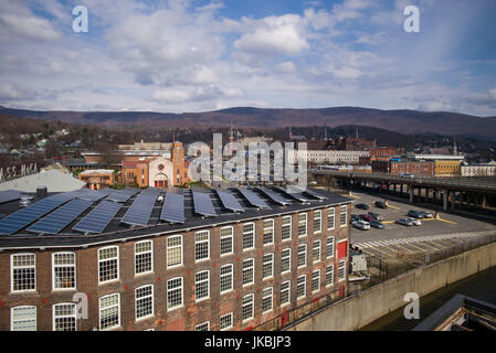 Stati Uniti d'America, Massachusetts, North Adams, elevati vista città Foto Stock