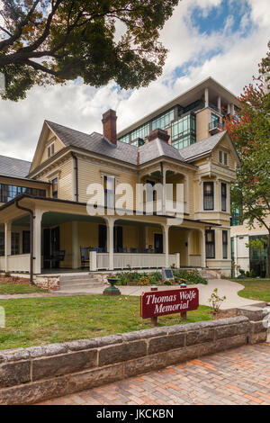 Stati Uniti d'America, North Carolina, Asheville, Thomas Wolfe Memorial sito storico dello Stato, ex casa dello scrittore Thomas Wolfe Foto Stock