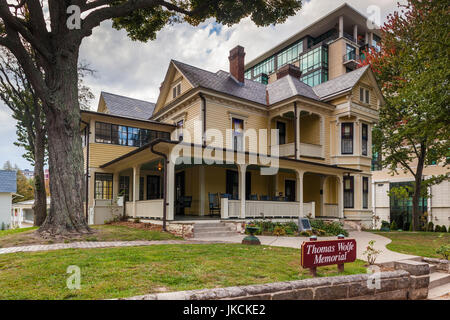 Stati Uniti d'America, North Carolina, Asheville, Thomas Wolfe Memorial sito storico dello Stato, ex casa dello scrittore Thomas Wolfe Foto Stock