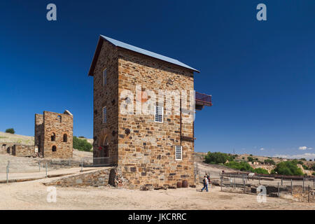 In Australia, in Sud Australia, Burra, rame ex città mineraria Burra miniera, Morphett motore della casa, esterna Foto Stock