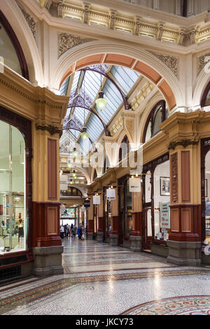 Australia, Victoria, VIC, Melbourne, il blocco Arcade, interno Foto Stock