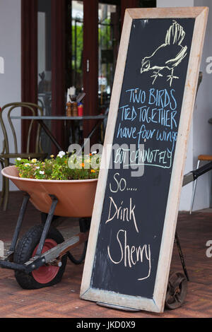 Australia, Australia occidentale, Perth-Leederville, Leederville Village, bar segno Foto Stock