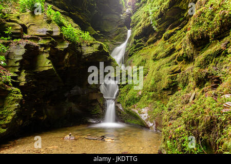 Cascata presso il St Nectan's Glen Foto Stock