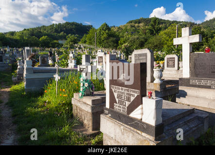 La Romania, regione Maramures, Baia Mare, cimitero comunale Foto Stock