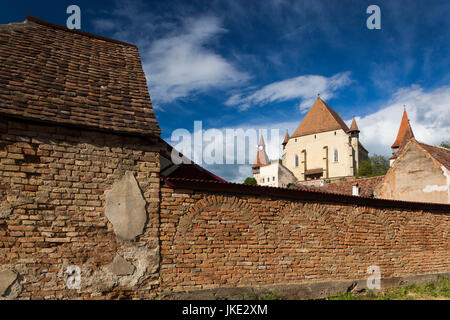 La Romania, Transilvania, Biertan, fortificato del XV secolo la chiesa sassone Foto Stock