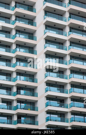 La Bulgaria, la costa del Mar Nero, Golden Sands, Zlatni Pyasatsi, seaside resort hotel Foto Stock