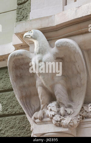 La Bulgaria, Sofia Downtown Jugendstil i dettagli di costruzione Foto Stock