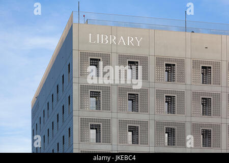 Germania Baden-Wuerttemberg, Stoccarda, Mailaender Platz, nuovo Stoccarda città biblioteca, esterna Foto Stock